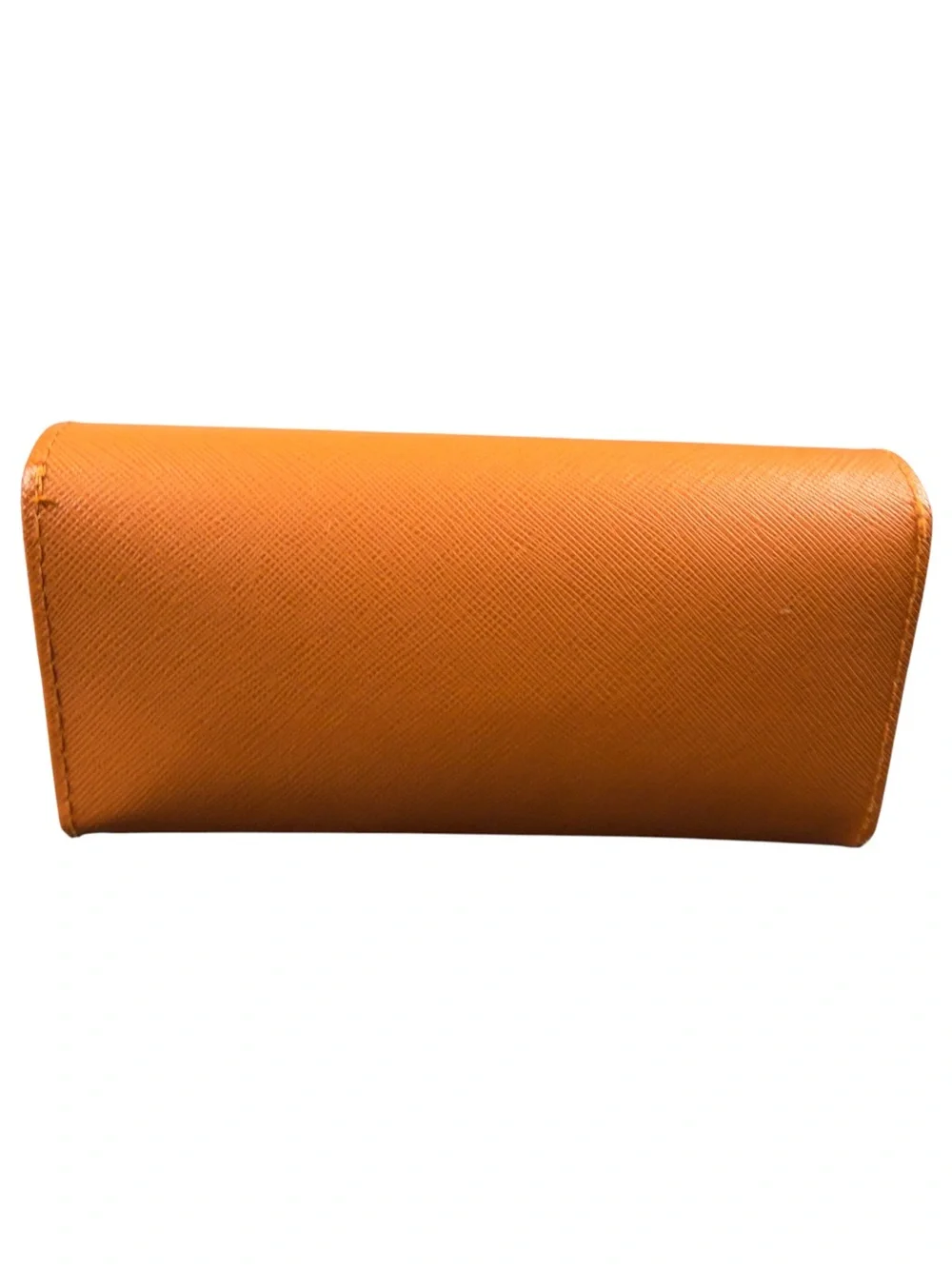 Tory Burch Orange Saffiano Leather Sunglasses Eyeglass Case
